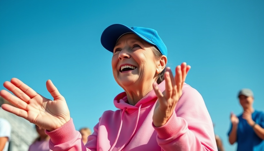 Cheerful woman clapping at Wisconsin family activities event