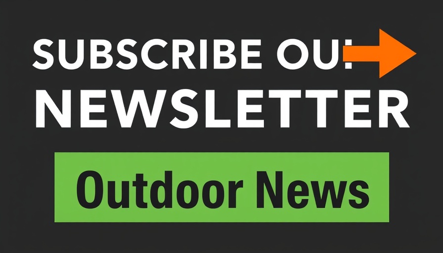 Newsletter subscription banner with Outdoor News logo.