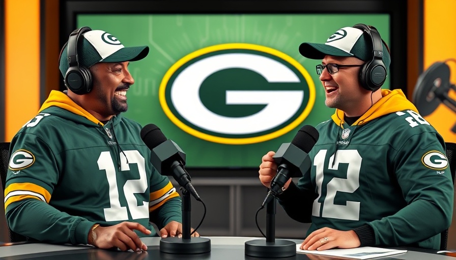 Green Bay Packers commentators discussing schedule in studio.