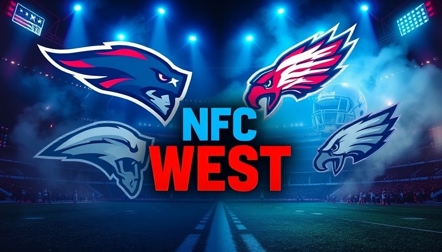 NFC West Season Preview with team logos in a bold design.