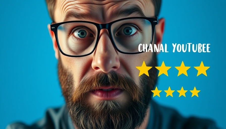 Video marketing strategy visual with YouTube review theme.