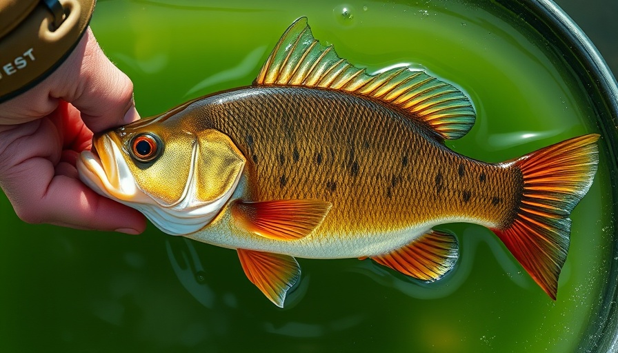 Close-up of a smallmouth bass being held in a boat's live well, related to Bassmaster live sonar rules.