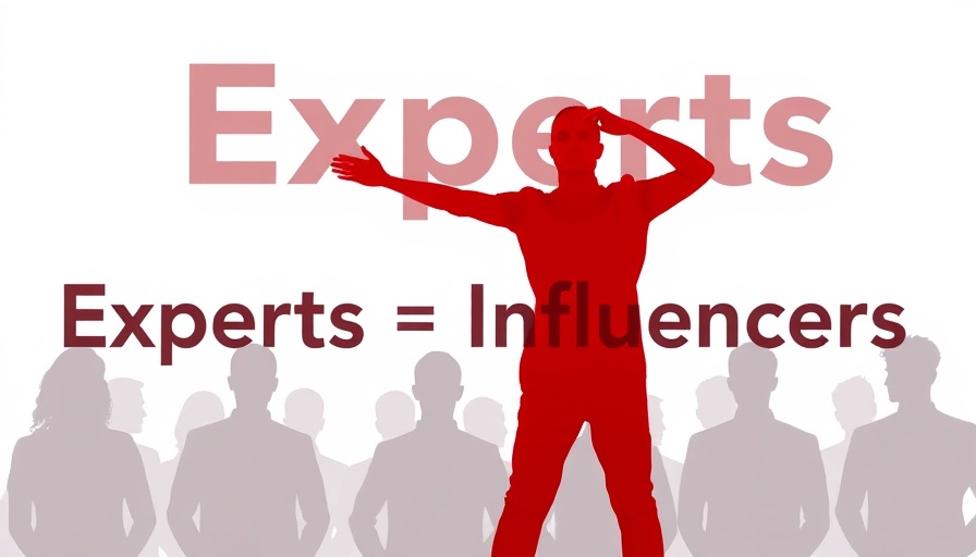 Abstract art representing experts turning into digital influencers.