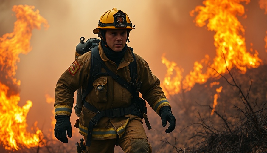 Volunteer firefighters in Wisconsin handling a wildfire.