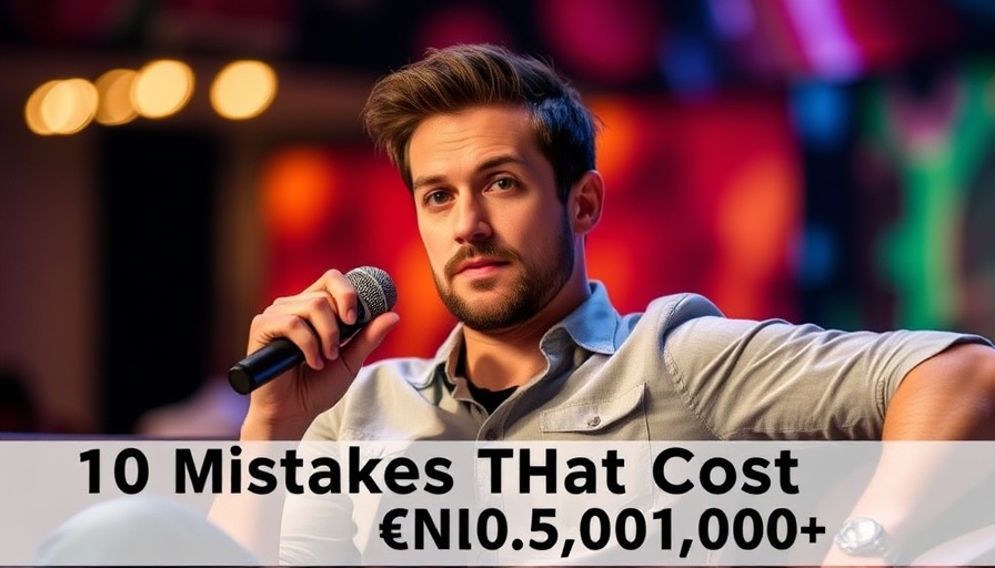 Casual man discussing blog mistakes and losses, thoughtful expression.