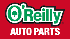 Clark County Roadster Show sponsor, O'Reilly logo, red, green & white