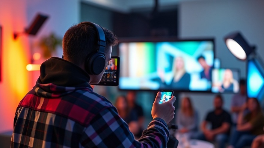 Video content creator leveraging digital marketing trends to engage social media audience