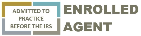 logo showing the tax preparer is an IRS registered agent