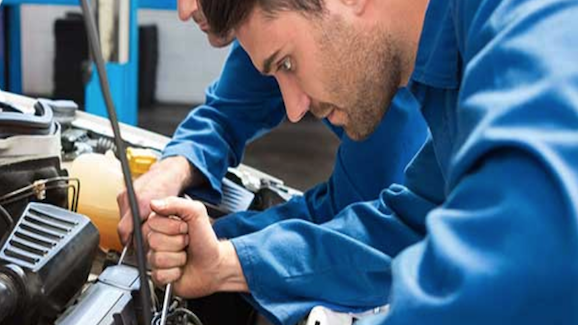 Brake Repair in progress
