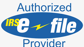 logo_authorized IRS efile provider, showing business is an authorized tax preparer