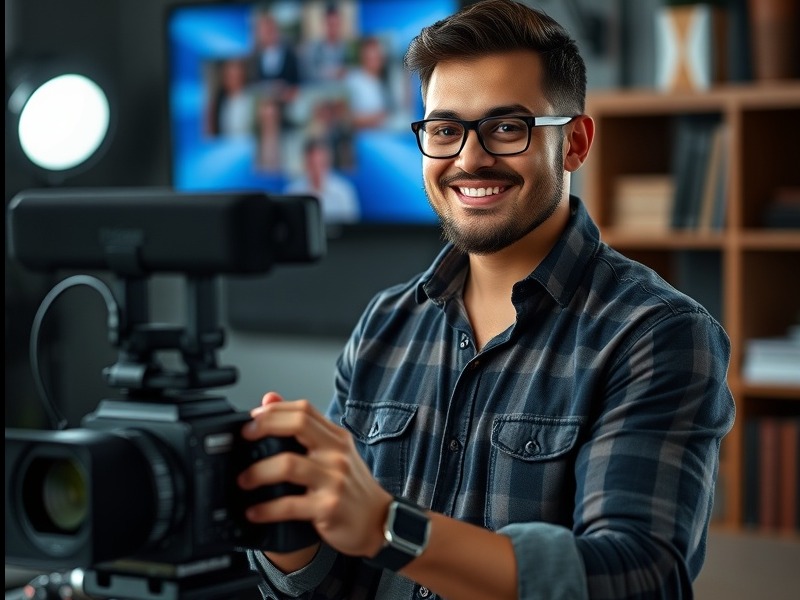 hispanic, male, small business owner ready to start marketing with video