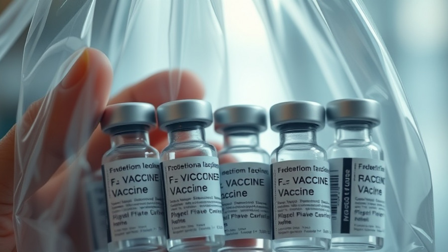 Close-up of vaccine vials related to Mpox cases in California.