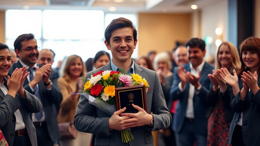 Winner of Mayor's Spotlight Awards October 2025 receiving the award.