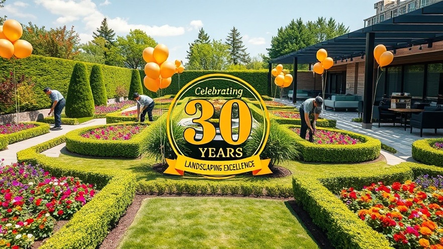 Landscaping Excellence logo celebrating 30 years.