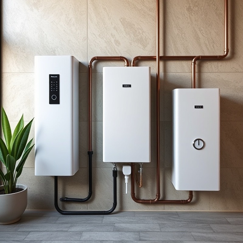 Smiling man on podcast discussing tankless water heater installation
