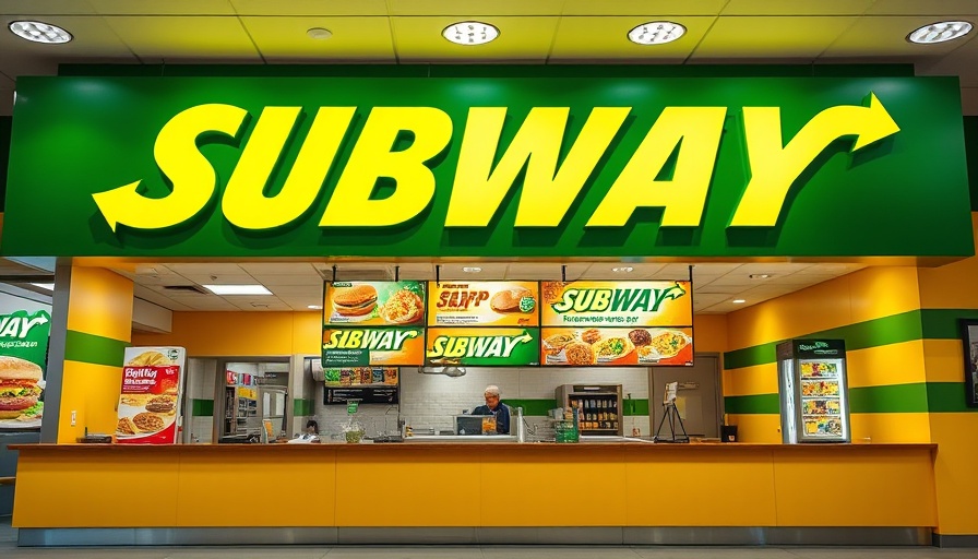 Orange County dining Subway signage and packaging