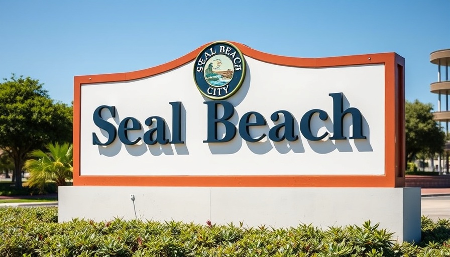 Seal Beach Annex building sign for residential inspections.