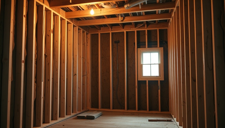 Home exterior renovation scene with exposed walls and insulation.