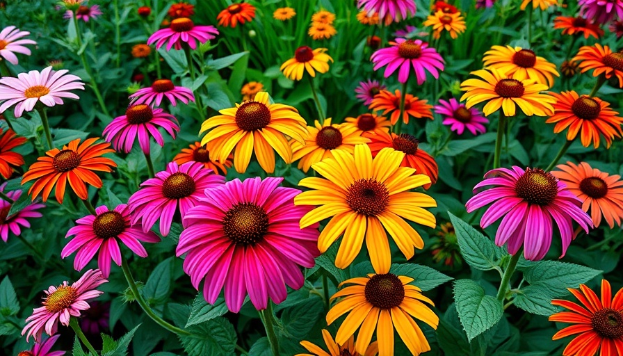 Vibrant long-blooming perennials in a colorful garden.