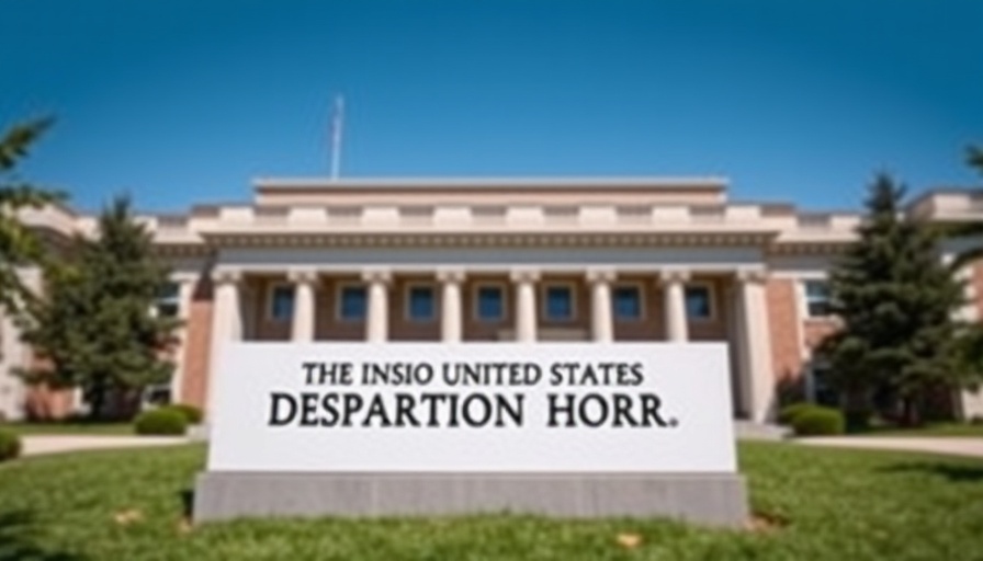 United States Department of Labor sign in front of building.