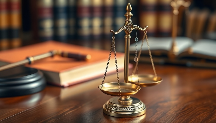Justice scale symbolizing Costa Mesa postal theft investigation.