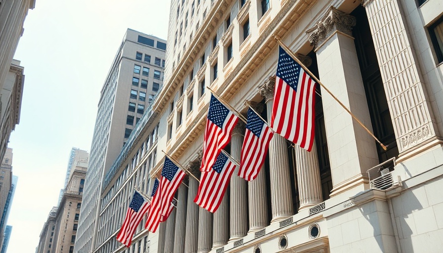 Granite Construction IIJA support represented by Wall Street and American flags.