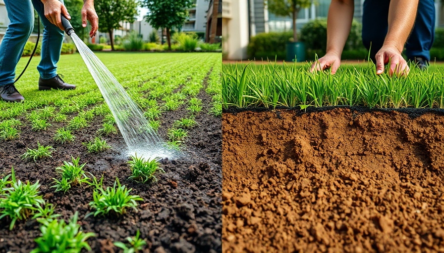 Comparison of hydroseeding vs. sod installation in landscaping.