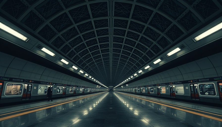 Symmetrical subway station with lone figure, alternative delivery methods for civil projects