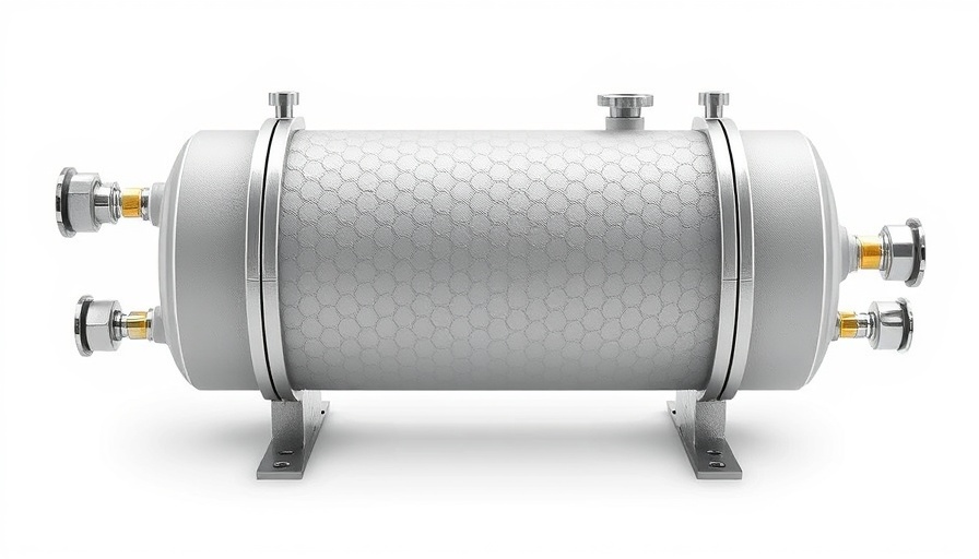 High-quality image of a condensate neutralizer for plumbing systems.