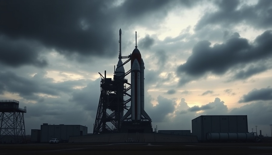 SpaceX Gigabay construction site with building and launch tower.