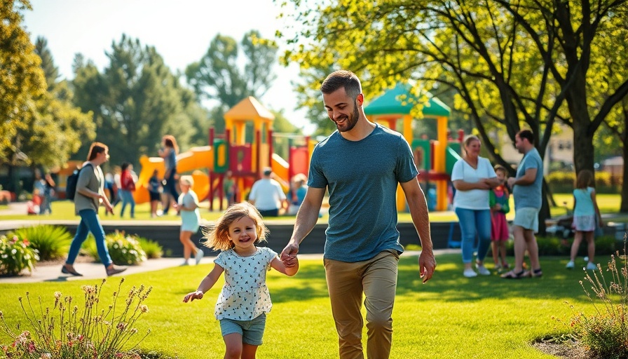 Families explore Fountain Valley Sports Park expansion on a sunny day.