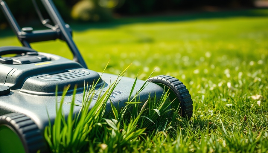 Lawnmower discharging grass clippings, highlighting mulching vs. side discharge.