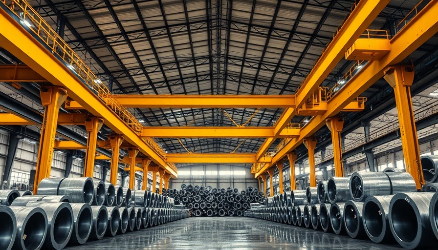 Industrial warehouse featuring steel coils related to LIFO in the Tax Code.