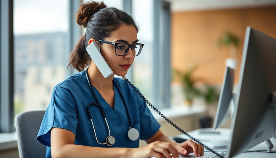 Healthcare professional discussing operational efficiency in healthcare.