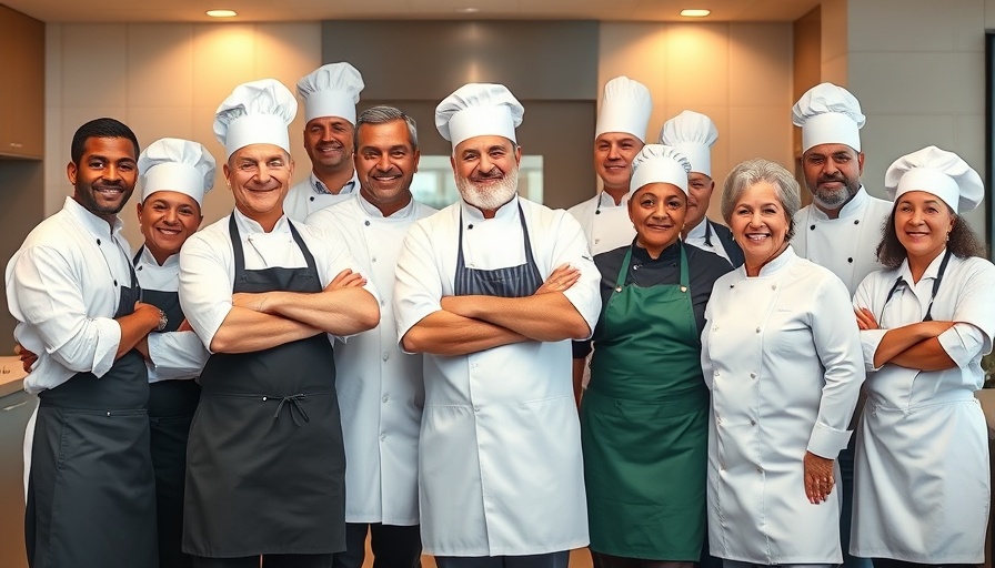 Culinary Excellence in Senior Living: diverse chefs highlighting teamwork.