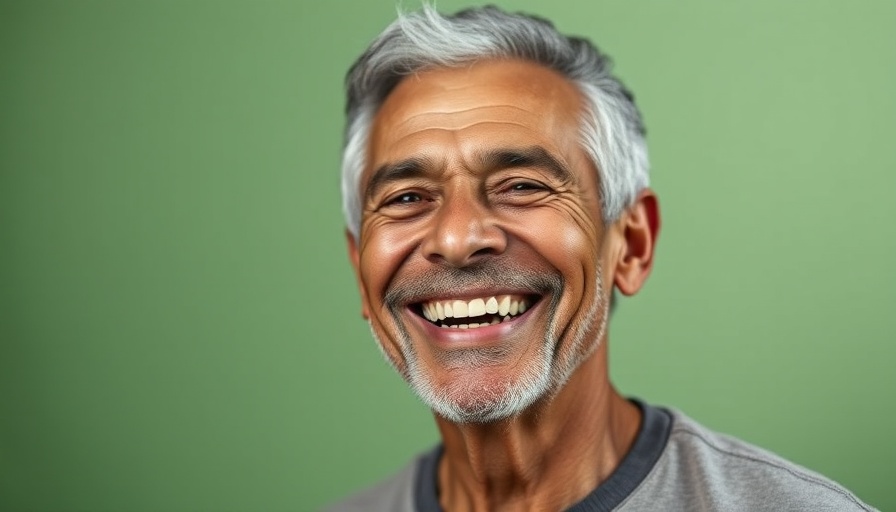 Smiling senior man challenging stereotypes about seniors.