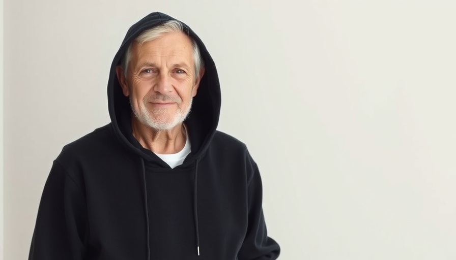 Casual portrait of a man in a hoodie, indoor setting
