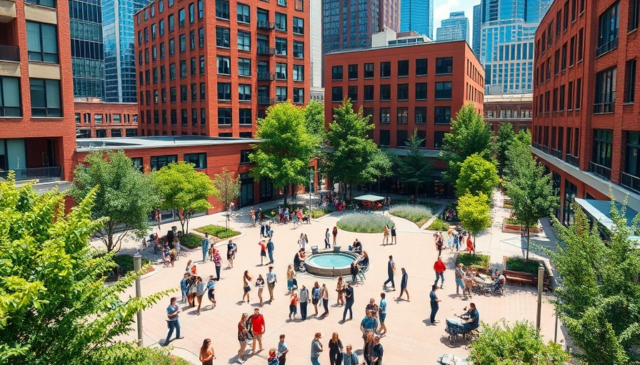 Revitalized Birmingham Smithfield project urban plaza