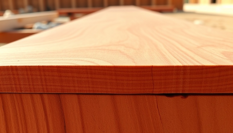 Western Red Cedar plank with visible grain texture in sunlight.
