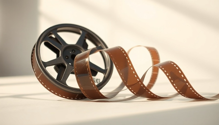 Vintage film reel with coils, International Women's Day Surf Movies theme