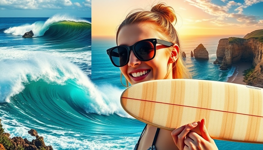Vibrant collage showcasing best women-only surf schools.