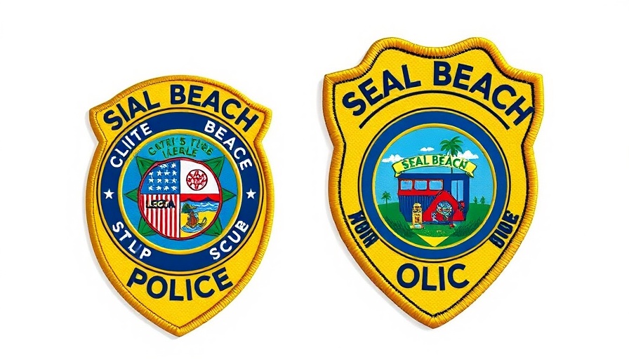Seal Beach Police badge and patch emblem for Hazard Mitigation Plan