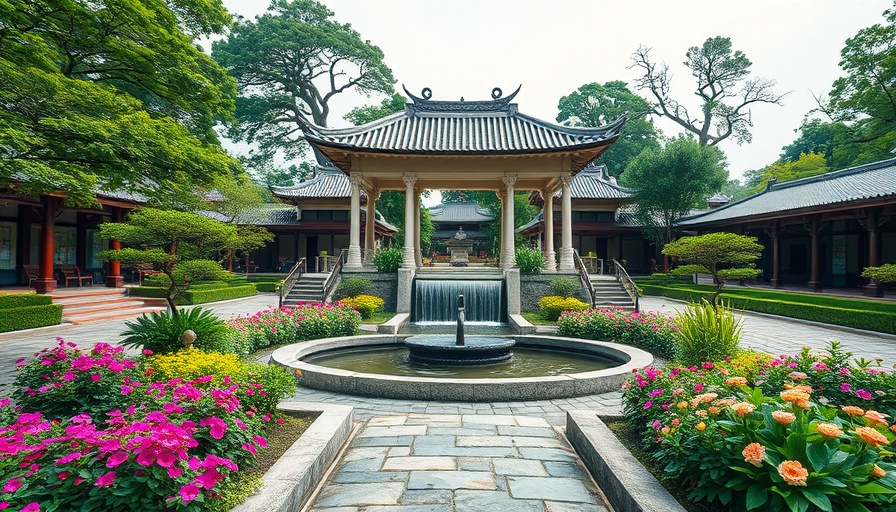 Serene view of African-American Cultural Garden with lush greenery.
