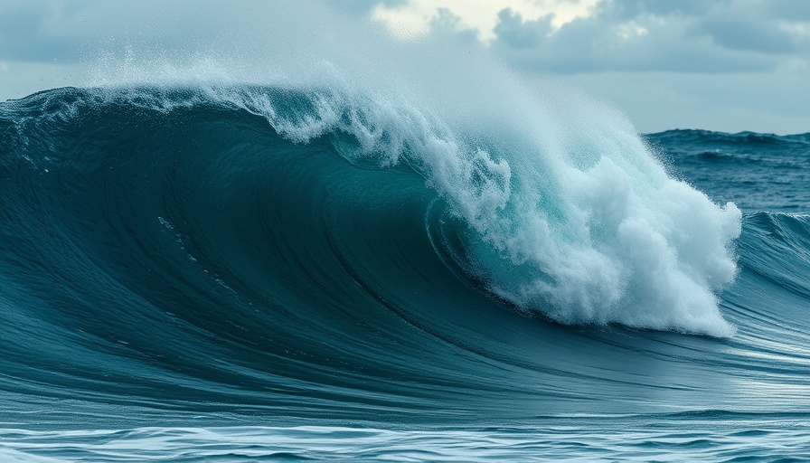 Dramatic ocean waves illustrating wind speed to wave height equation effects.