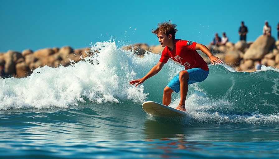 U.S. Ski & Snowboard Olympic surfing athletic performance in action.