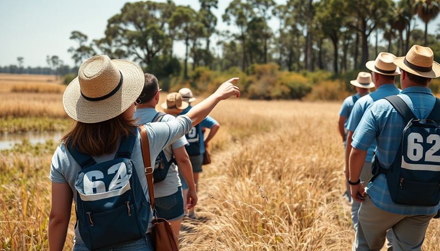 Wetlands restoration tour at Huntington Beach.