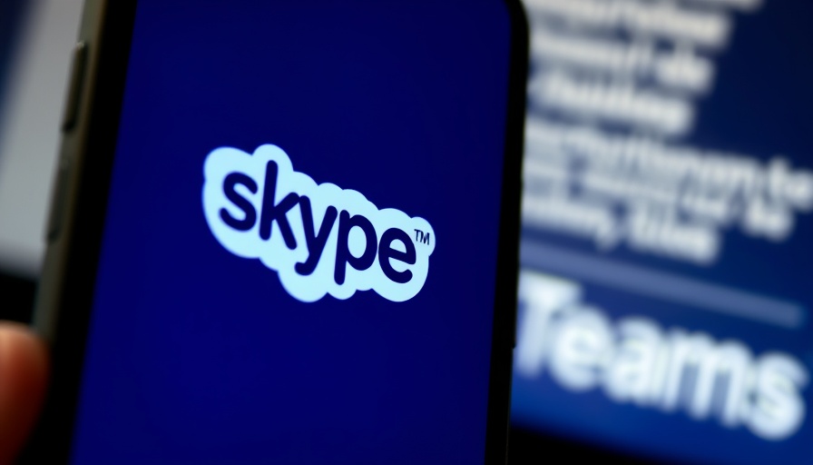 Phone displaying Skype logo with 'Goodbye Skype, hello Teams' text, best apps to replace Skype.