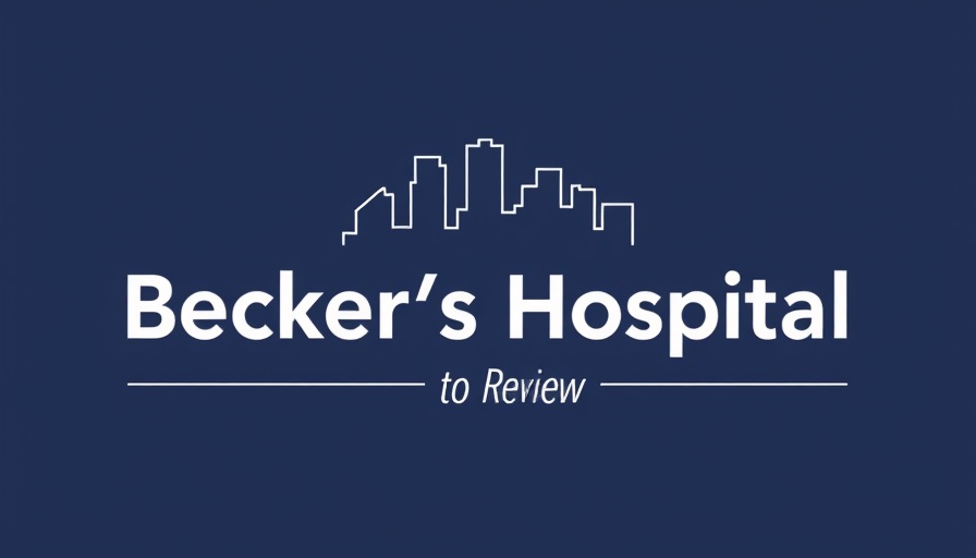 Becker's Hospital Review logo with city skyline.