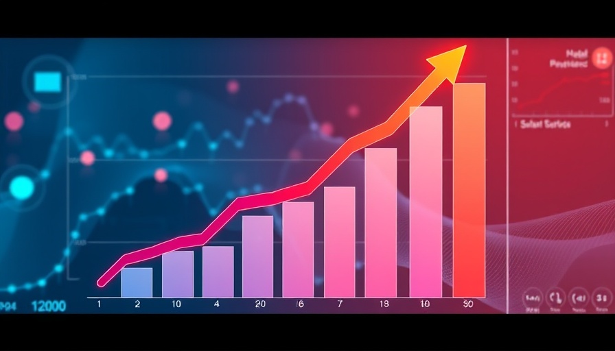 Graph showing pharmaceutical sales trends.