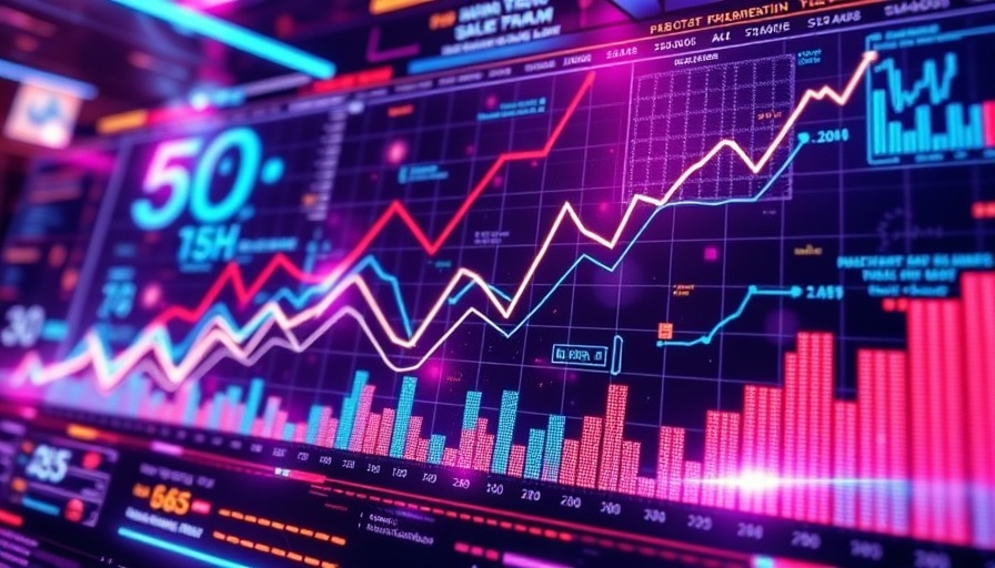 Futuristic abstract image of pharmaceutical sales trends.